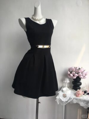 Midnight Elegance Fit & Flare Dress
